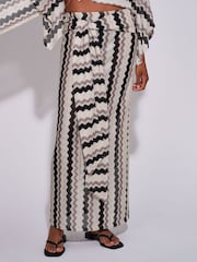 South Beach Crochet Tie Front Maxi Skirt - Obrázek 3 z 4