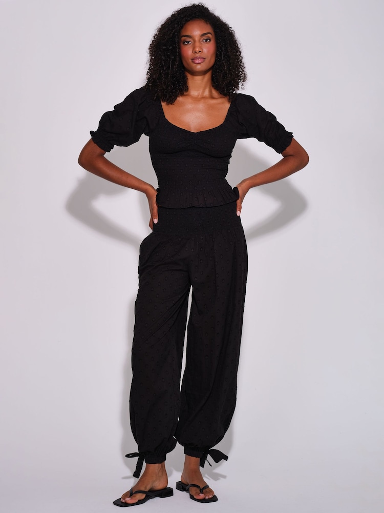 South Beach Black Spot Balloon Trousers - Image 2 of 4 South Beach Black Spot Balloon Trousers - Image 2 of 4