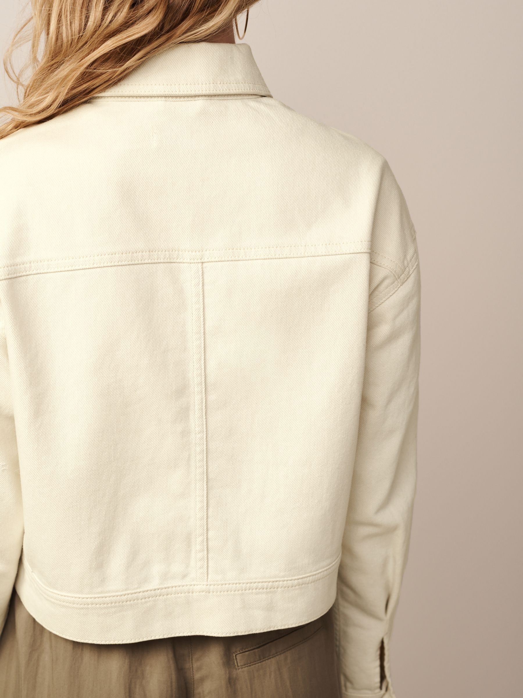 Buy Cream Cotton Utility Jacket from Next USA