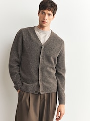Neutral/Khaki Green Two Pack Relaxed Fit Cosy Cardigan - Image 2 of 10