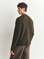 Neutral/Khaki Green Two Pack Relaxed Fit Cosy Cardigan - Image 3 of 10