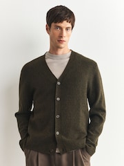 Neutral/Khaki Green Two Pack Relaxed Fit Cosy Cardigan - Image 4 of 10