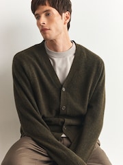 Neutral/Khaki Green Two Pack Relaxed Fit Cosy Cardigan - Image 6 of 10
