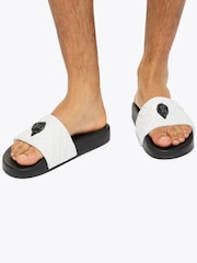 Kurt Geiger London Black Meena Eagle Sandals - Image 2 of 5