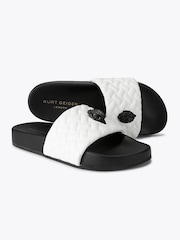 Kurt Geiger London Black Meena Eagle Sandals - Image 4 of 5