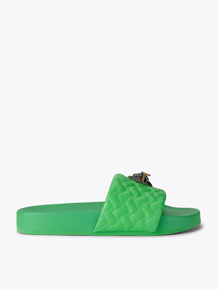 Kurt Geiger London Green Meena Eagle Sandals - Image 1 of 5 Kurt Geiger London Green Meena Eagle Sandals - Image 1 of 5