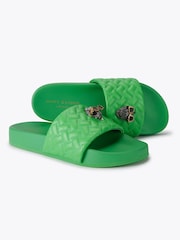 Kurt Geiger London Green Meena Eagle Sandals - Image 4 of 5