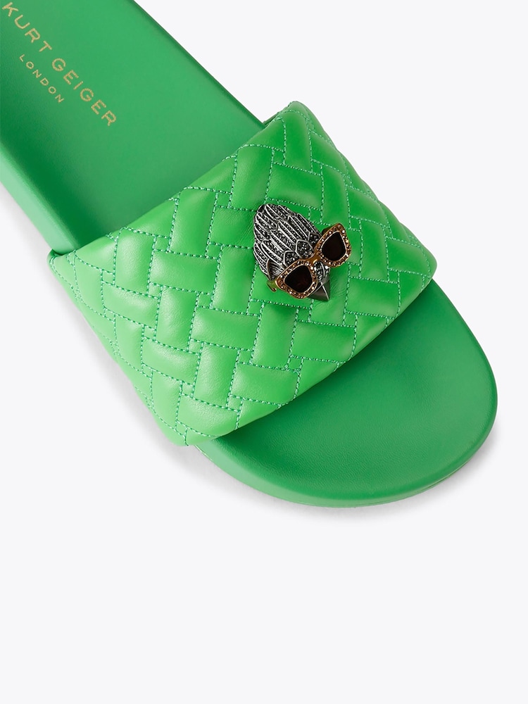 Kurt Geiger London Green Meena Eagle Sandals - Image 5 of 5 Kurt Geiger London Green Meena Eagle Sandals - Image 5 of 5