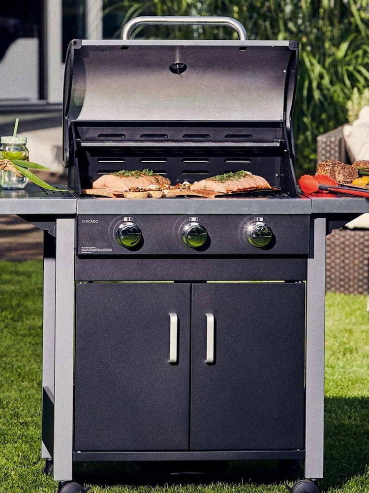Enders Black Garden Chicago 3 Gas BBQ Grill - Image 2 of 4