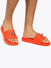Kurt Geiger London Orange Meena Eagle Sandals - Image 2 of 5
