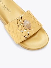 Kurt Geiger London Gold Meena Eagle Sandals - Image 5 of 5