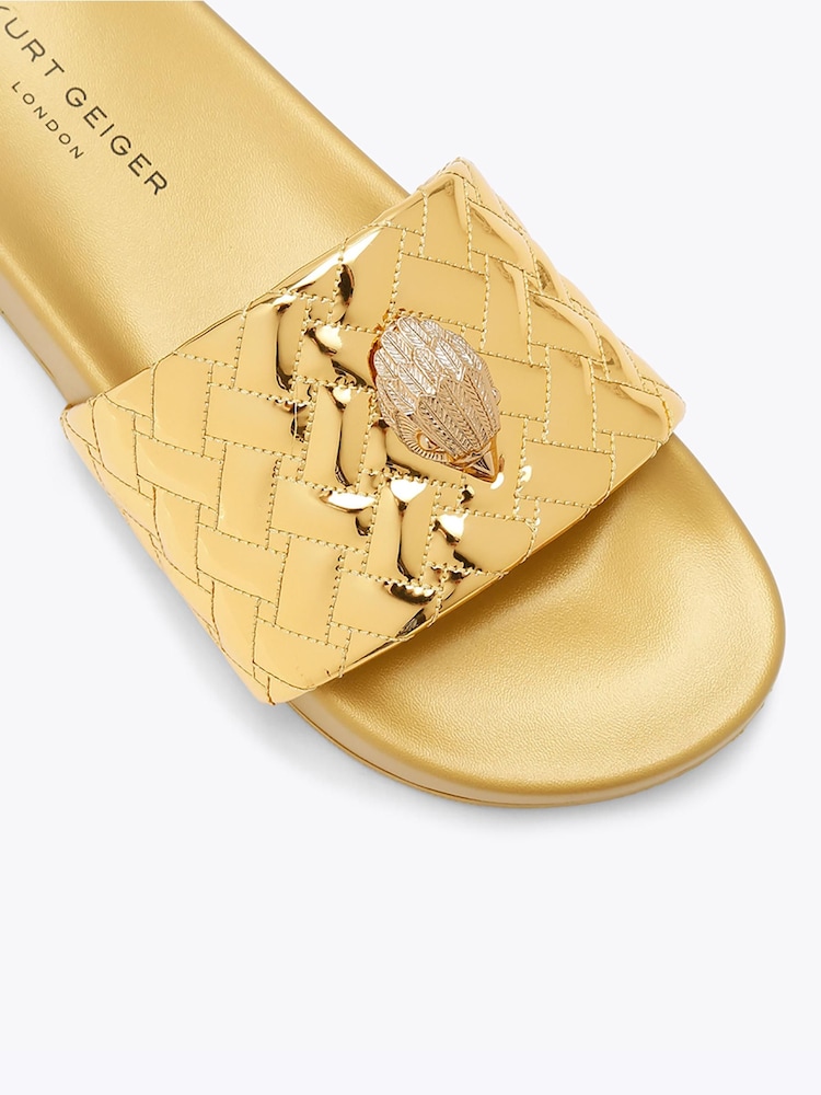 Kurt Geiger London Gold Meena Eagle Sandals - Image 5 of 5 Kurt Geiger London Gold Meena Eagle Sandals - Image 5 of 5