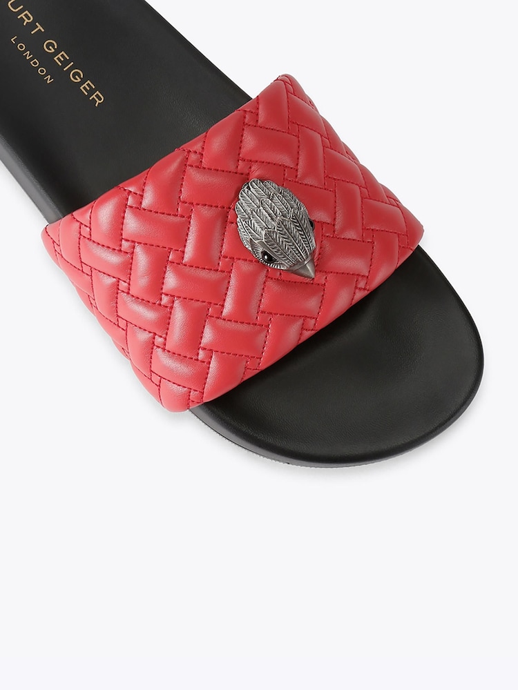 Kurt Geiger London Red Meena Eagle Sandals - Image 5 of 5 Kurt Geiger London Red Meena Eagle Sandals - Image 5 of 5