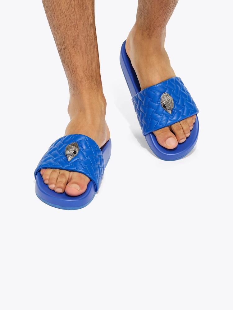 Kurt Geiger London Blue Meena Eagle Sandals - Image 1 of 5 Kurt Geiger London Blue Meena Eagle Sandals - Image 1 of 5