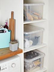 Wham Set of 3 Clear Crystal 30L Boxes - Image 1 of 2