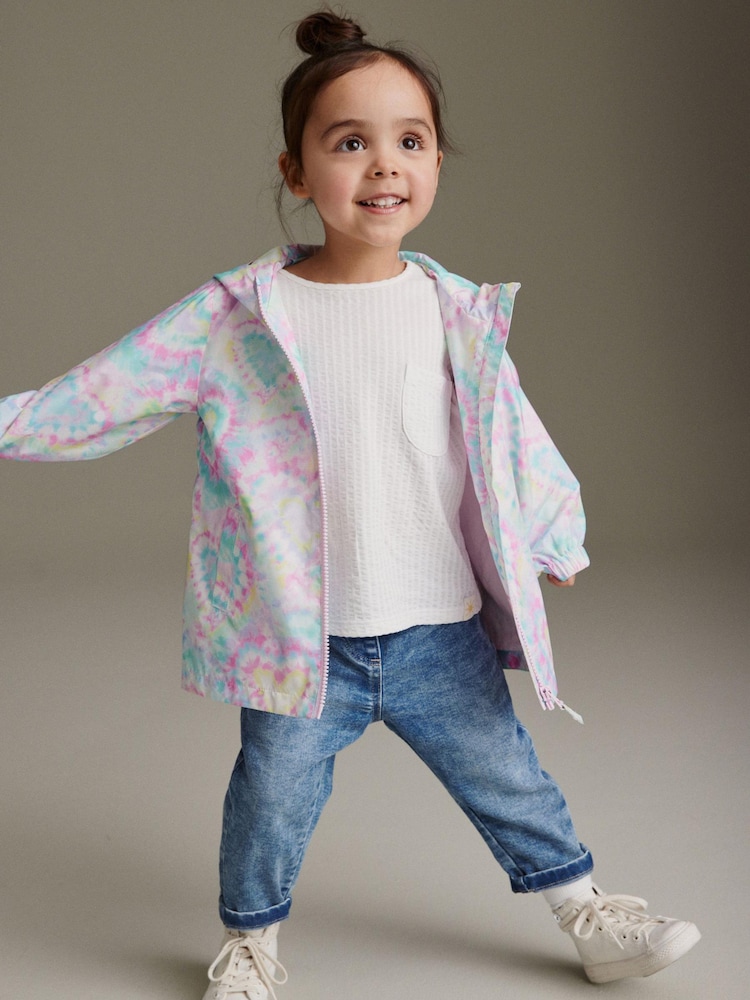 Pastel Heart Shower Resistant Printed Cagoule (3mths-7yrs) - Image 2 of 11
