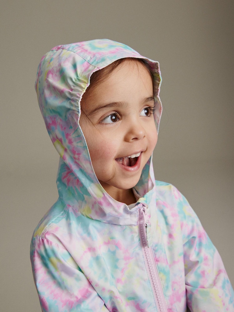 Cœur pastel - Résistant à la douche Imprimé Cagoule (3mths-7yrs) - Image 5 of 11