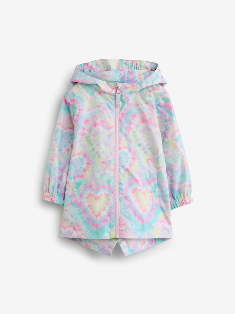 Cœur pastel - Résistant à la douche Imprimé Cagoule (3mths-7yrs) - Image 6 of 11