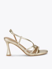 KG Kurt Geiger Gold Aero Heeled Sandals - Image 1 of 5