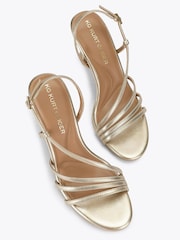 KG Kurt Geiger Gold Aero Heeled Sandals - Image 3 of 5