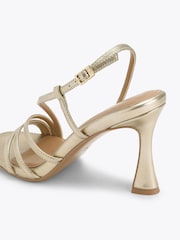 KG Kurt Geiger Gold Aero Heeled Sandals - Image 4 of 5
