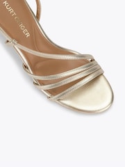 KG Kurt Geiger Gold Aero Heeled Sandals - Image 5 of 5