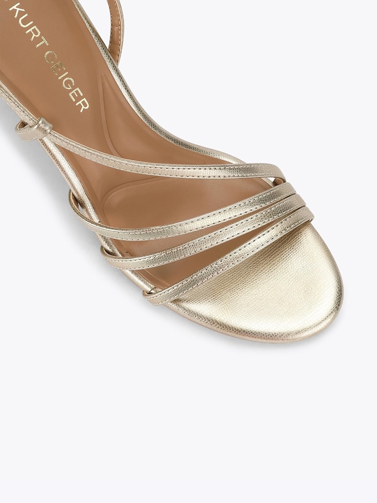 KG Kurt Geiger Gold Aero Heeled Sandals - Image 5 of 5