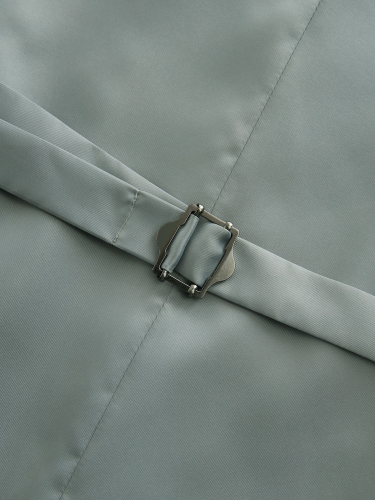 Donkerblauw - Geruit Prince of Wales kostuum: herenvest - Image 5 of 8