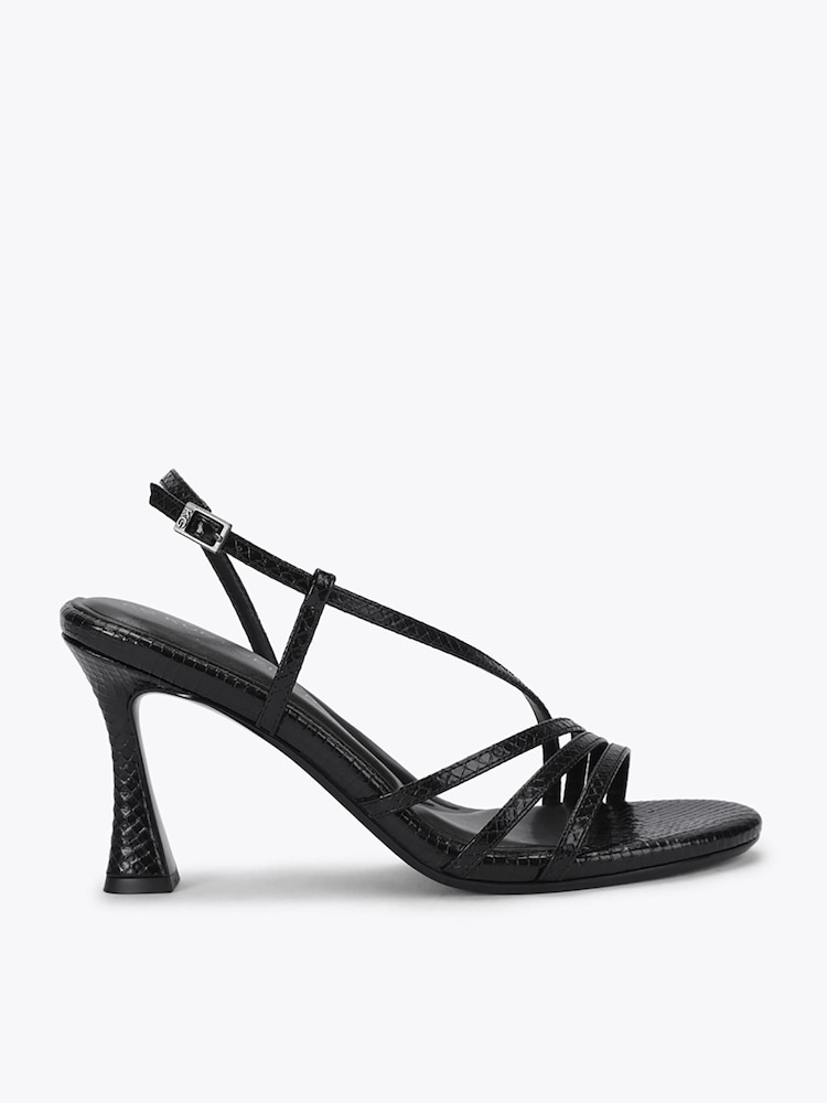 KG Kurt Geiger Black Aero Heeled Sandals - Image 1 of 5