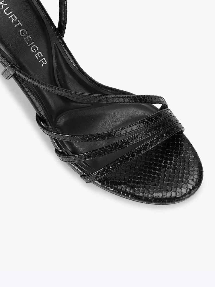 KG Kurt Geiger Black Aero Heeled Sandals - Image 5 of 5