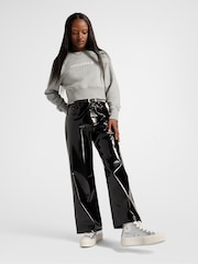 Converse Silver Chuck Taylor All Stars Lift Trainers - Image 2 of 11