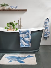 Blue Whale 100% Cotton Towel - Image 4 of 4