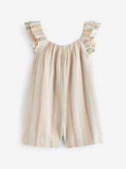 Pastel Rainbow Frill Sleeve Playsuit (3mths-7yrs) - Image 2 of 2