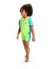 Speedo Green Kids Character Printed Float Suit - Image 1 of 9
