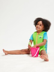 Speedo Green Kids Character Printed Float Suit - Image 3 of 9