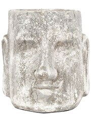 Gallery Home White Cabazon Antique Head Planter Pot Small - Image 2 of 9