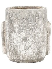 Gallery Home White Cabazon Antique Head Planter Pot Small - Image 4 of 9