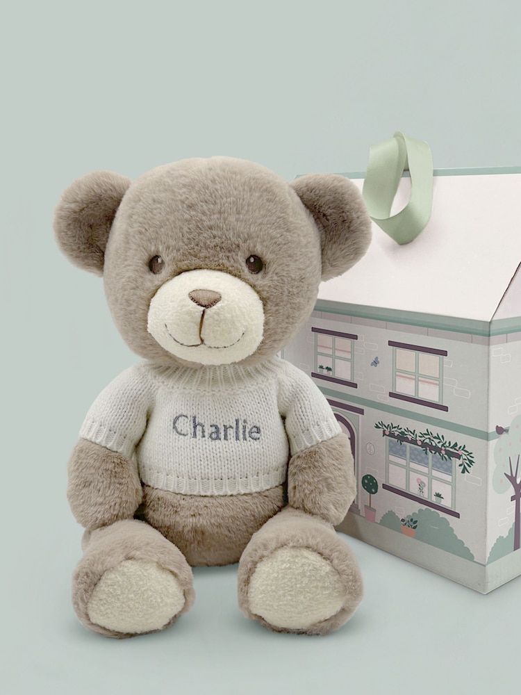 Babyblooms Personalised White Frankie Bear - Image 1 of 4