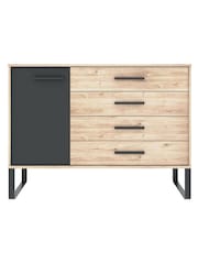 Wiemann Oak Jenson Chest of Wide Drawers - Image 2 of 2