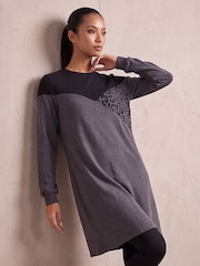 Roman Grey Petite Stretch Animal Colour Block Dress - Image 2 of 4
