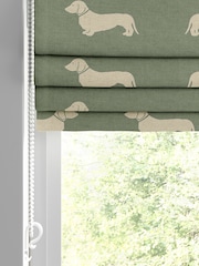 Emily Bond Fern Green 100% Cotton Peggy Made to Measure Roman Blinds - Image 2 of 6
