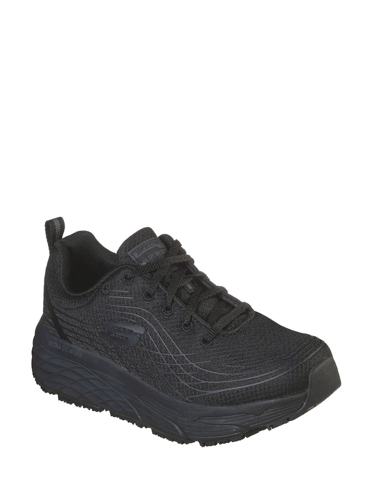 Skechers Black Womens Elite Slip Resistant Arch Fit Trainers - Image 3 of 6