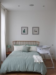 Halo Heather Weave BassiNest Flex Sleeper Crib - Image 4 of 14