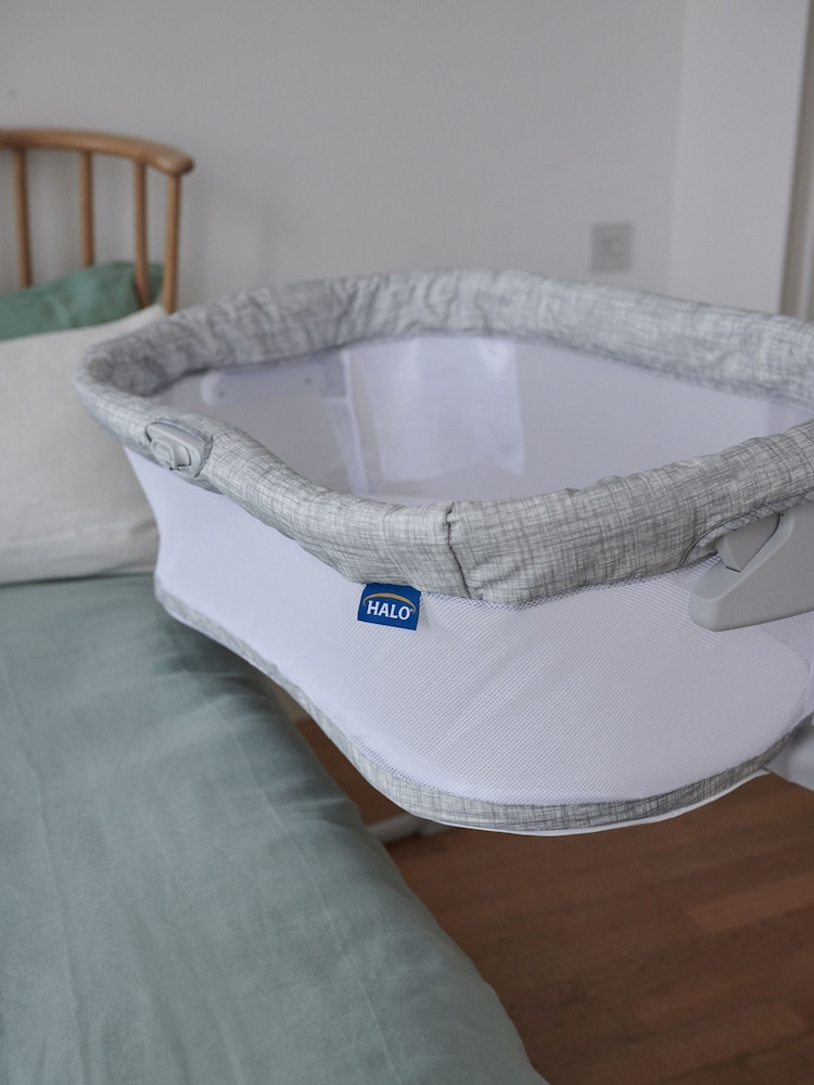 Halo Heather Weave BassiNest Flex Sleeper Crib - Image 6 of 14