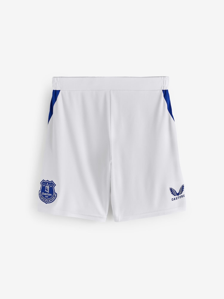 Castore White Everton Home Shorts - Image 1 of 1