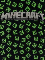 Character Green Minecraft Creeper Swim & Beach Towel 100% Cotton Poncho - Image 4 of 4