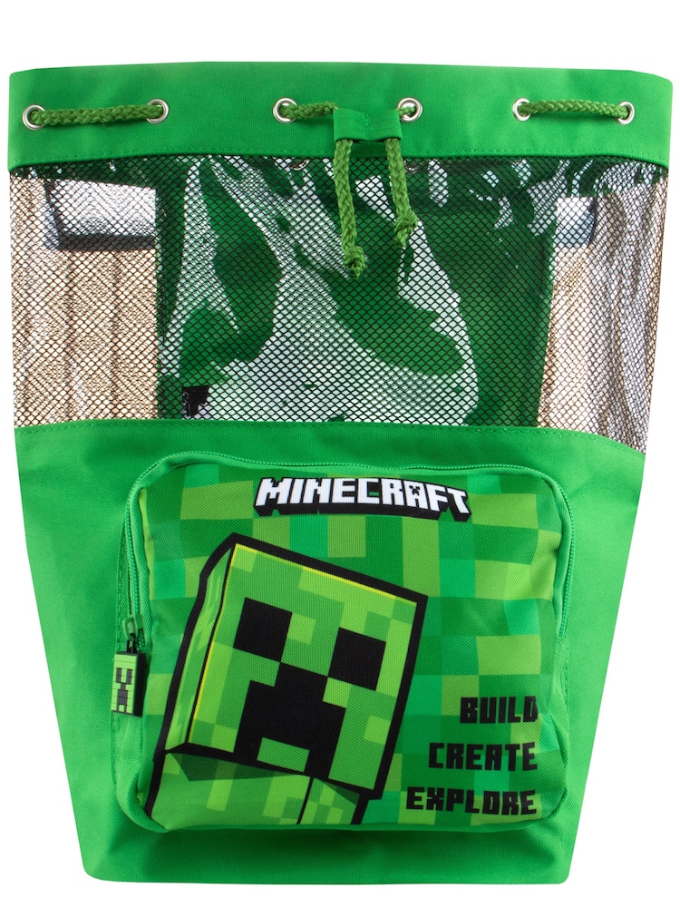 Character Green Minecraft Swim Bag - Image 2 of 5