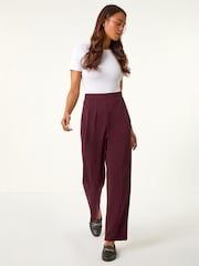 Roman Red Petite Straight Leg Ponte Stretch Trousers - Image 2 of 6