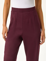 Roman Red Petite Straight Leg Ponte Stretch Trousers - Image 5 of 6
