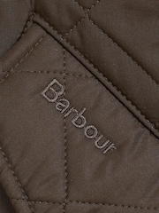 Barbour® Olive Green Powell Quilted Jacket - Image 11 of 13